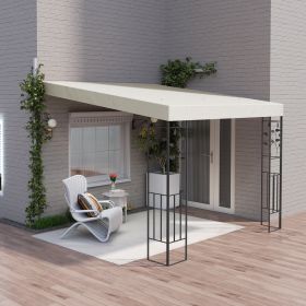 10' x 10' Outdoor Pergola Canopy (Option: Cream White-1200x450x210 mm)
