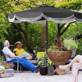 Patio Umbrella (Option: Charcoal Gray-1450x150x150 mm)