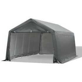 20' x 12' Heavy Duty Outdoor Temporary Carport Canopy Tent - Gray (Option: Gray-10x10x10 mm)